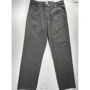 Calvin Klein 100% Cotton Straight Leg Denim Jeans Gray 36/34